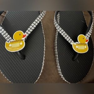 Duck Jeep flip flops